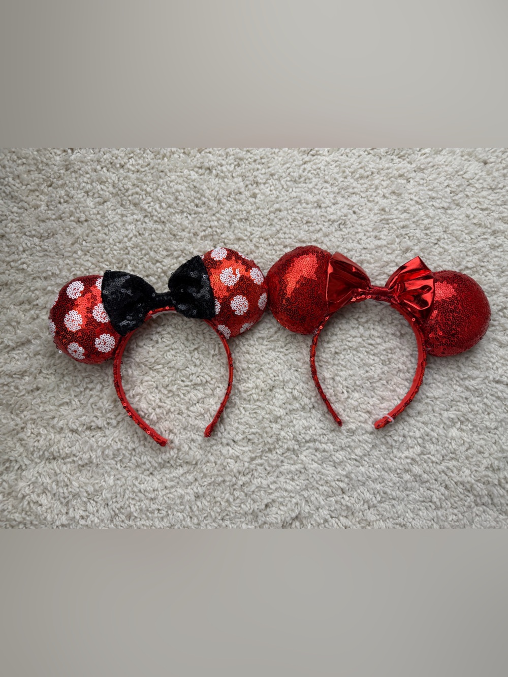 Bundle of 2 Sequin Minnie Ear Headbands - Picture 1 of 5